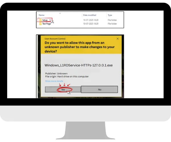 Morpho Fingerprint scanner Installtion Service