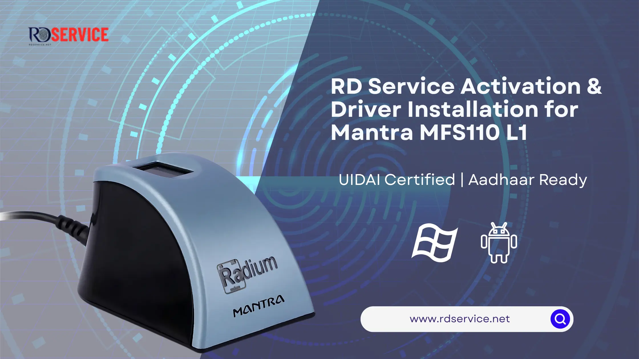 RD Service Activation  & driver installation for Mantra MFS110 L1: Complete Step-by-Step Guide